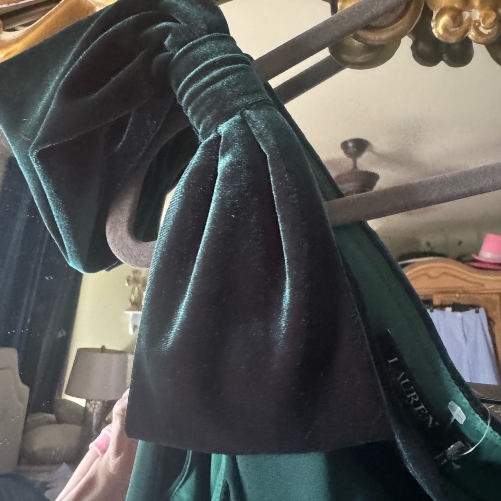 Ralph Lauren One Shoulder Green Dress - Picture 4 of 10